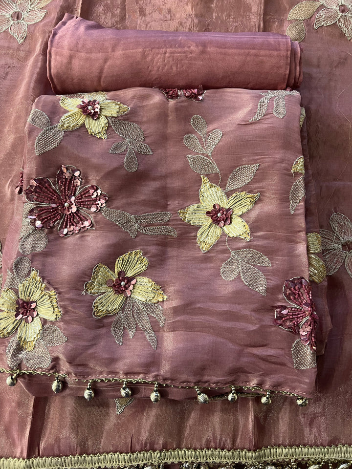 KUSHI DESIGNER UNSTITCHED DRESS MATERIAL - MAMT01