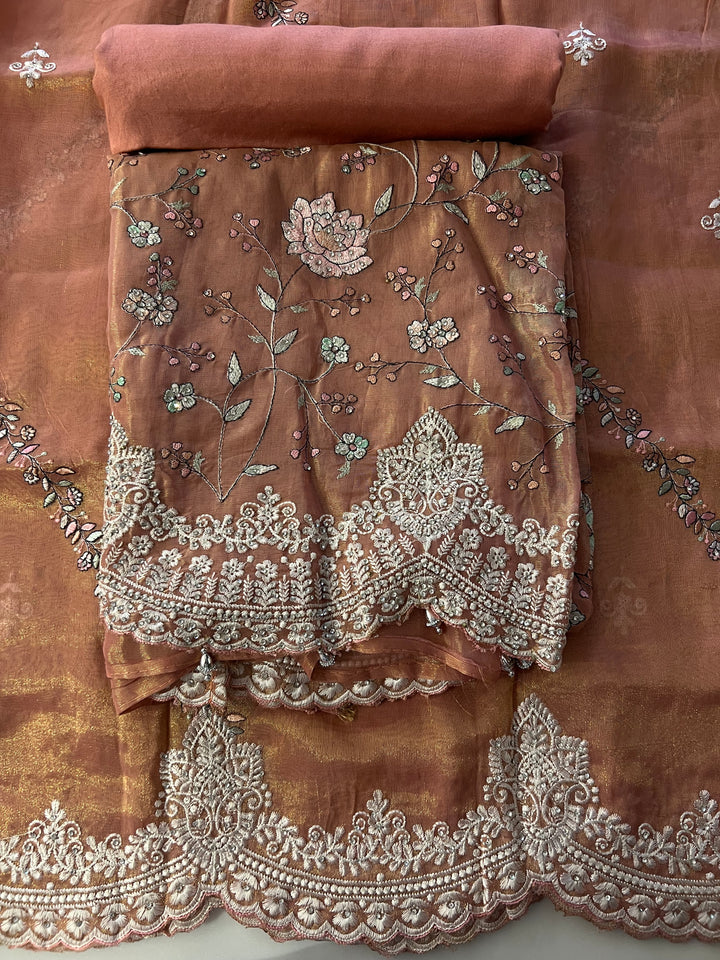 UNSTITCHED DESIGNER SUIT- BTD128/5