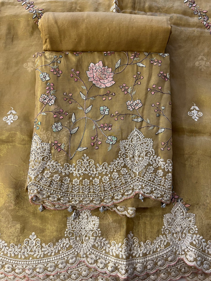 UNSTITCHED DESIGNER SUIT- BTD128/4