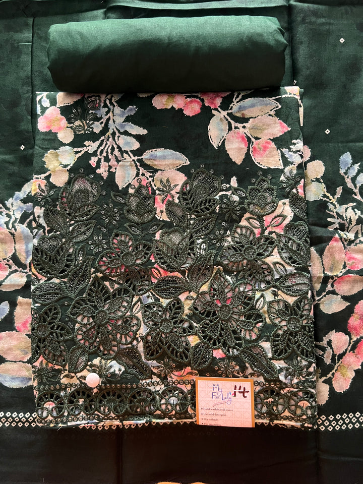 DESIGNER UNSTITCHED COTTON DRESS MATERIAL - BTB014