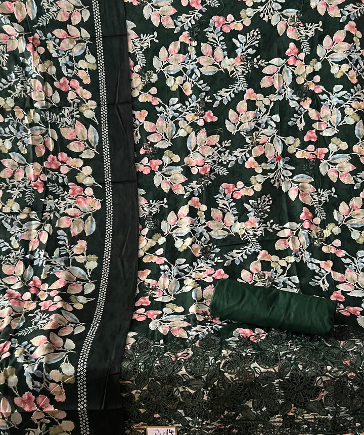 DESIGNER UNSTITCHED COTTON DRESS MATERIAL - BTB014