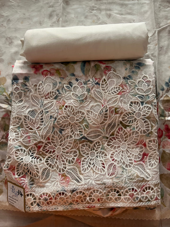 DESIGNER UNSTITCHED COTTON DRESS MATERIAL - BTB014