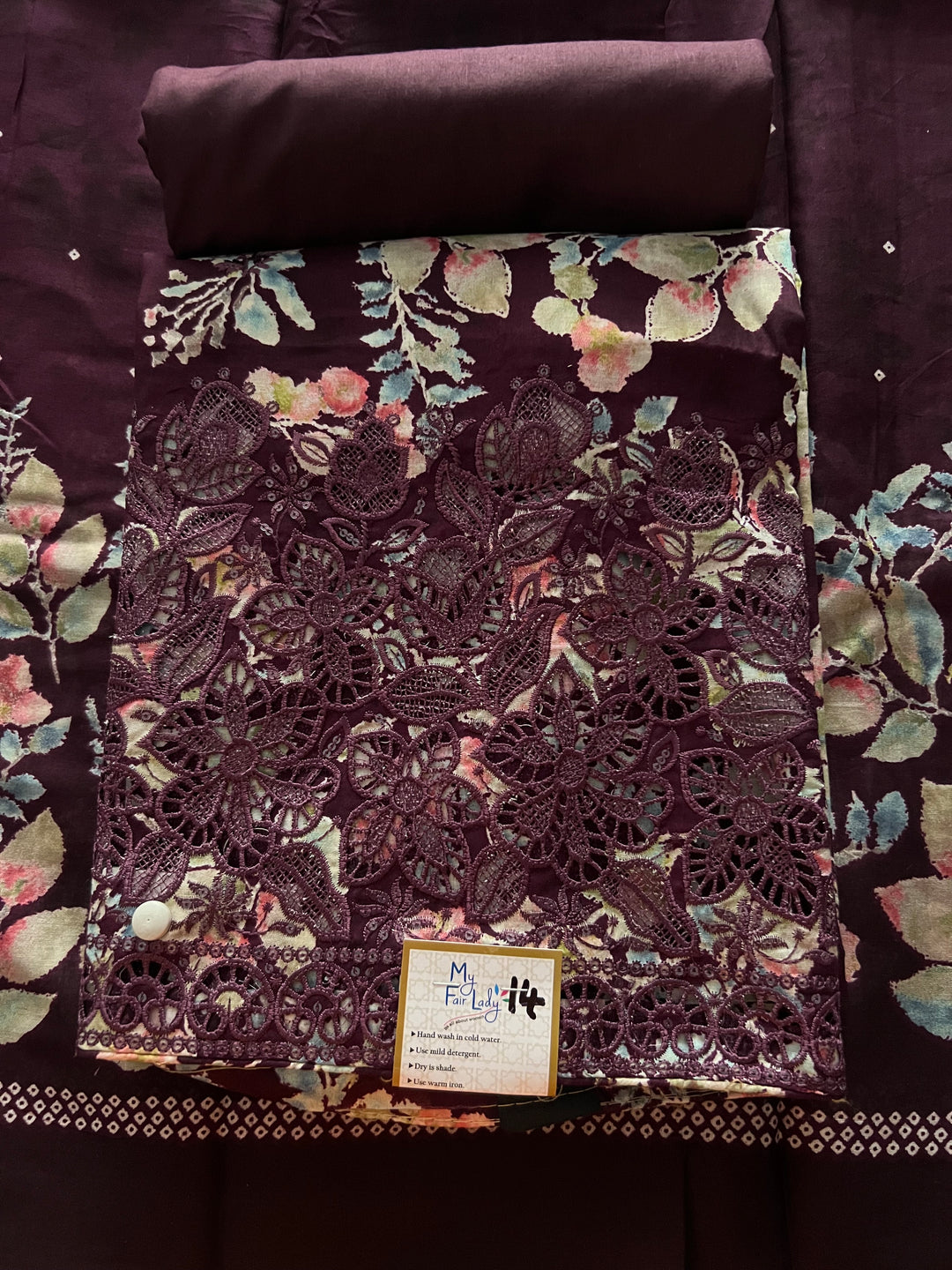 DESIGNER UNSTITCHED COTTON DRESS MATERIAL - BTB014