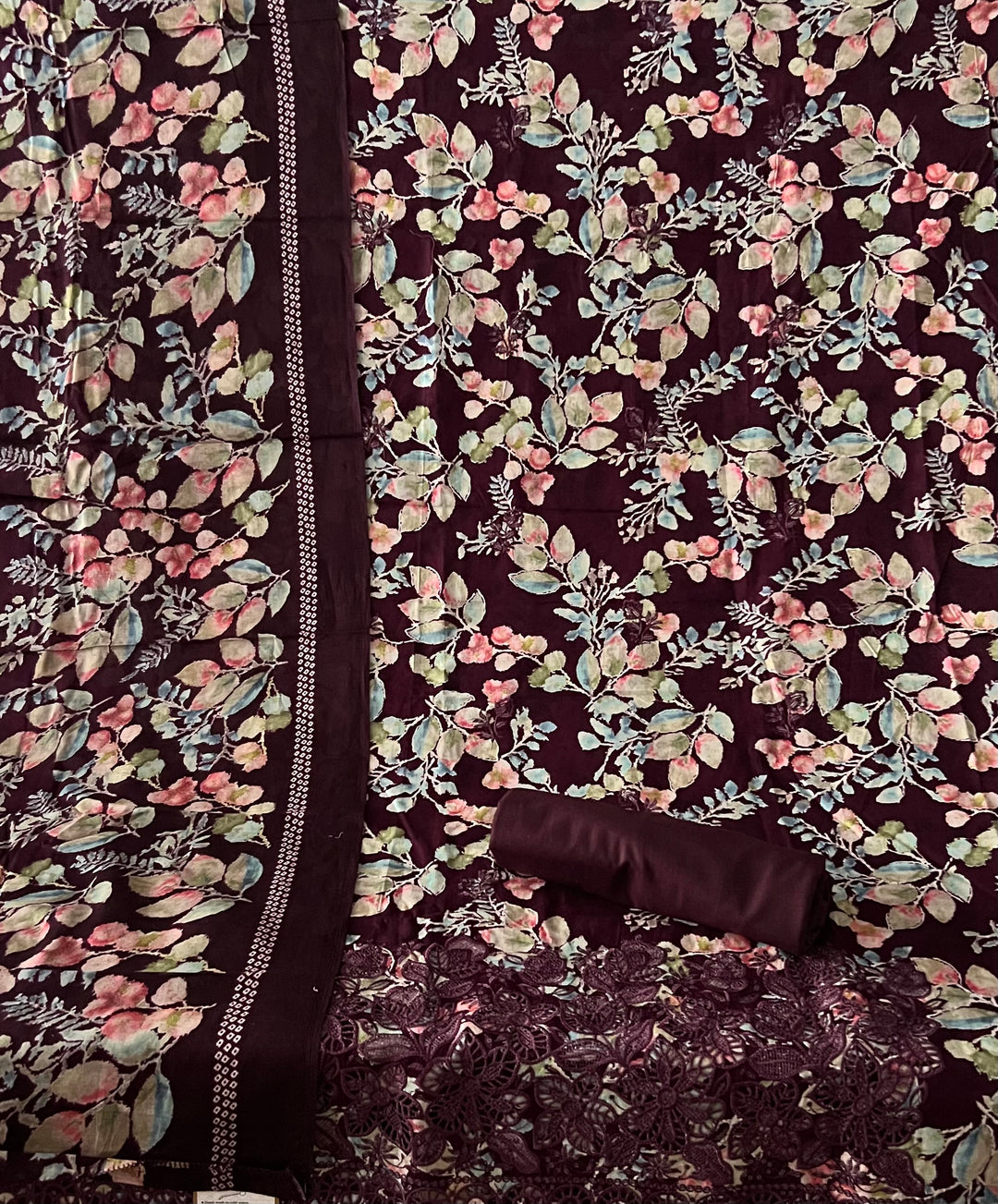 DESIGNER UNSTITCHED COTTON DRESS MATERIAL - BTB014