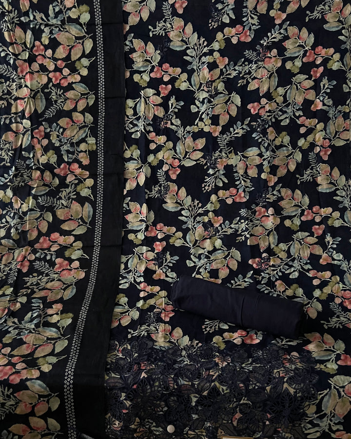 DESIGNER UNSTITCHED COTTON DRESS MATERIAL - BTB014