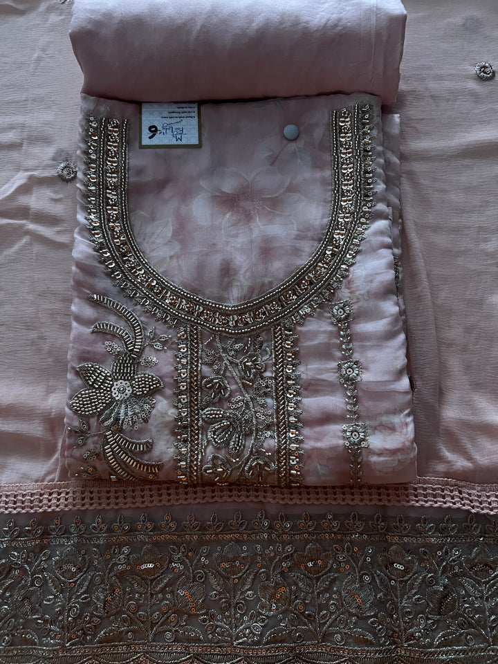 DESIGNER UNSTITCHED COTTON DRESS MATERIAL - BTB06