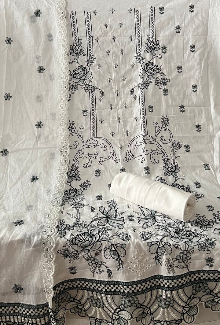 DESIGNER UNSTITCHED COTTON DRESS MATERIAL - BTB04