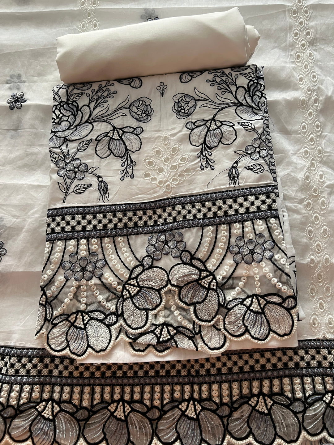 DESIGNER UNSTITCHED COTTON DRESS MATERIAL - BTB04