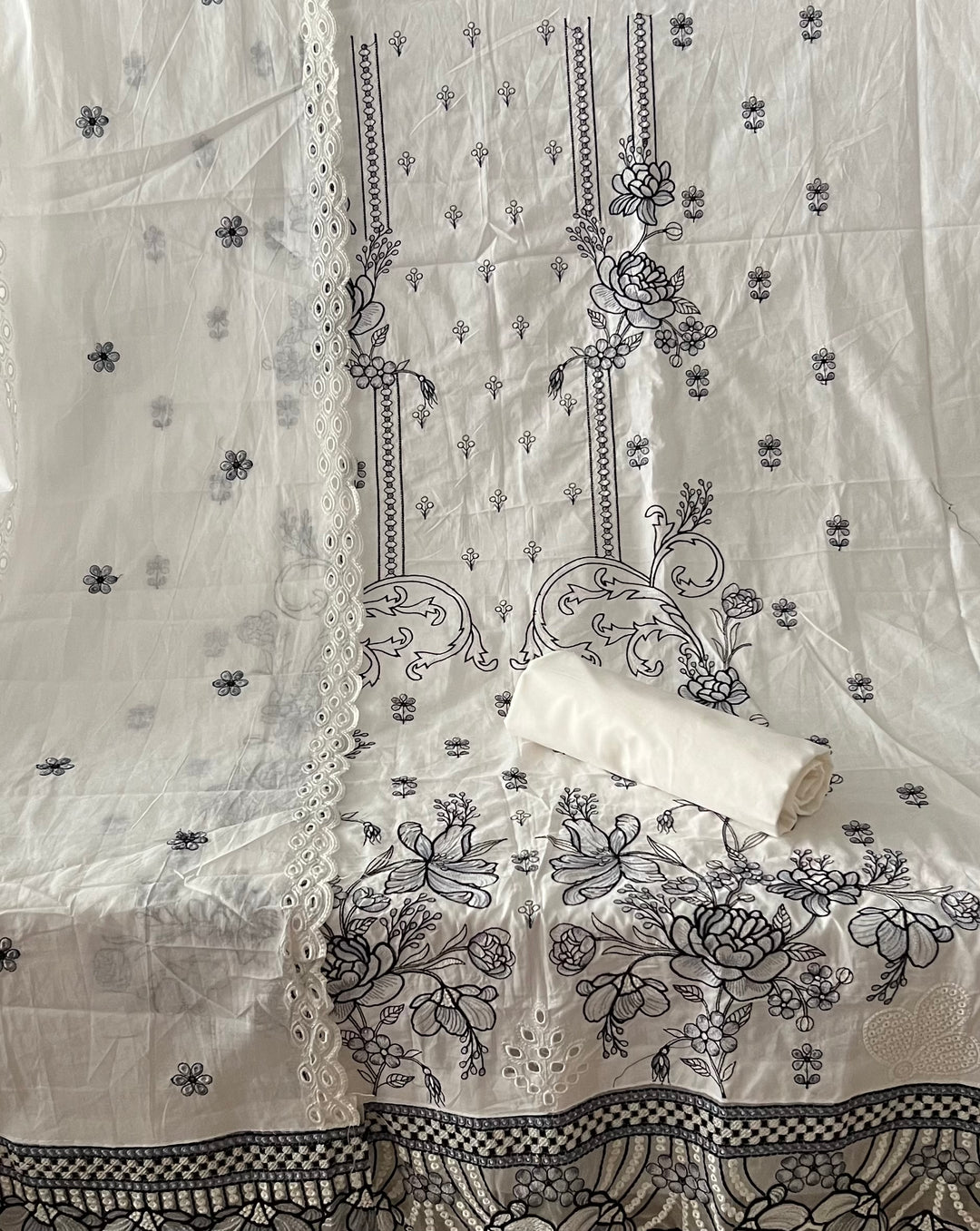 DESIGNER UNSTITCHED COTTON DRESS MATERIAL - BTB04