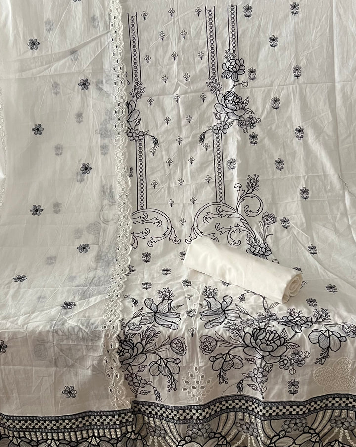 DESIGNER UNSTITCHED COTTON DRESS MATERIAL - BTB04