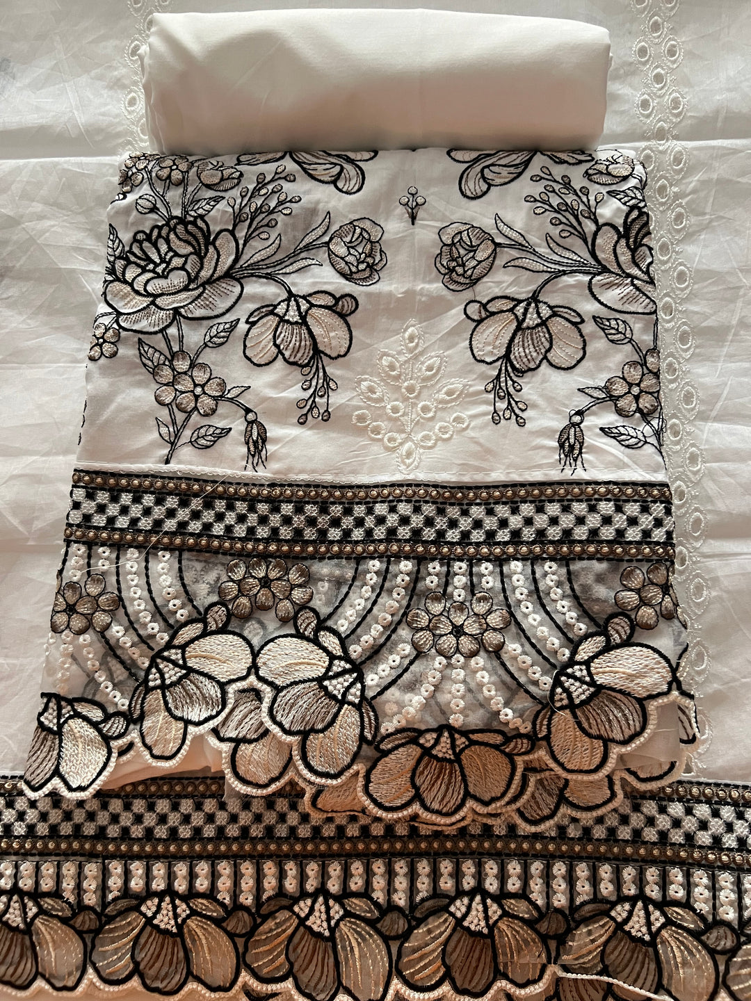 DESIGNER UNSTITCHED COTTON DRESS MATERIAL - BTB04