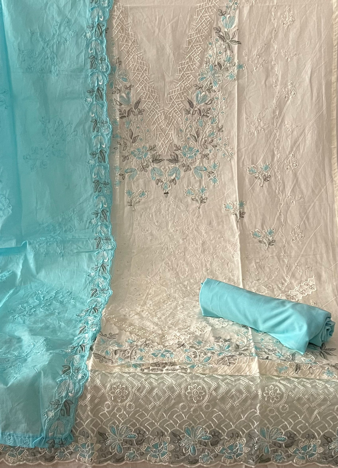 DESIGNER UNSTITCHED COTTON DRESS MATERIAL - BTB02