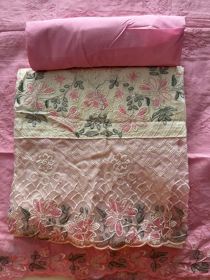 DESIGNER UNSTITCHED COTTON DRESS MATERIAL - BTB02