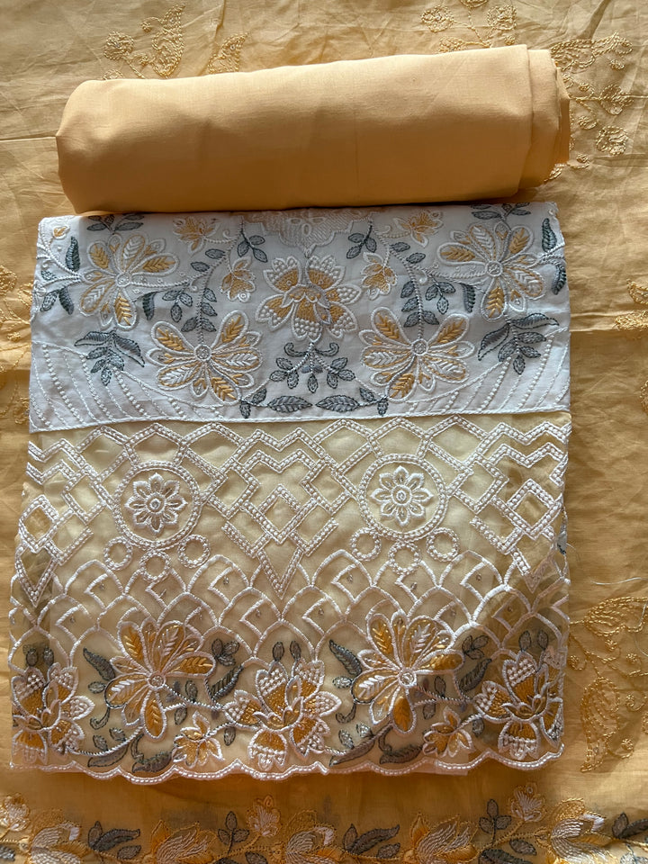 DESIGNER UNSTITCHED COTTON DRESS MATERIAL - BTB02