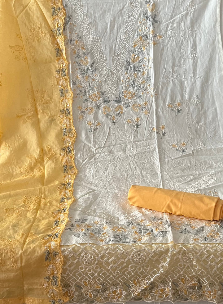 DESIGNER UNSTITCHED COTTON DRESS MATERIAL - BTB02