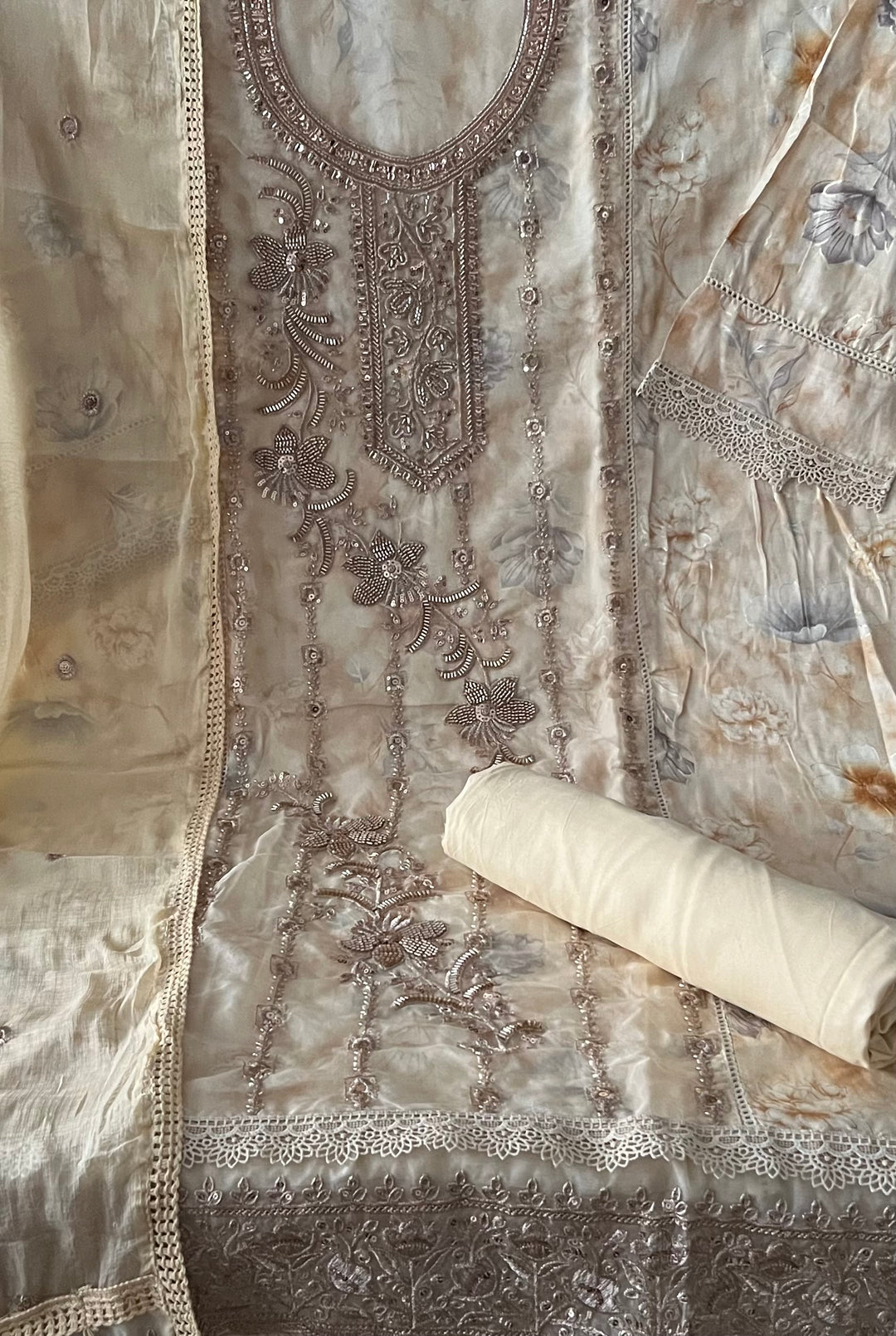 DESIGNER UNSTITCHED COTTON DRESS MATERIAL - BTB06