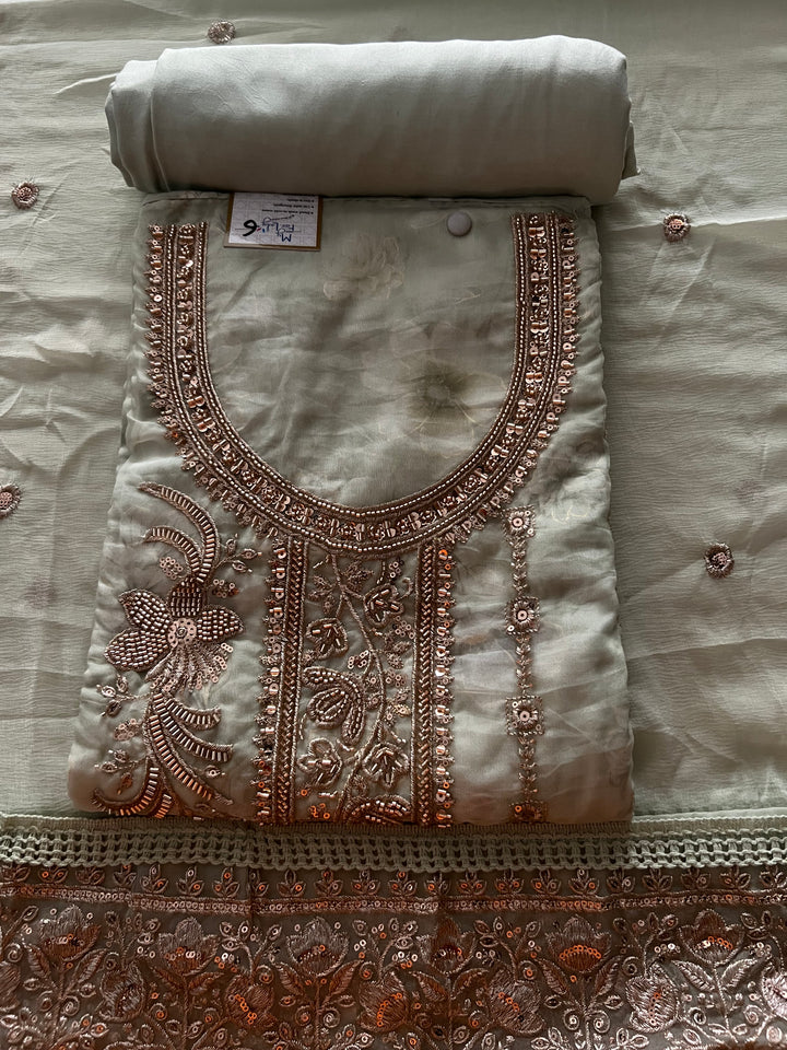 DESIGNER UNSTITCHED COTTON DRESS MATERIAL - BTB06