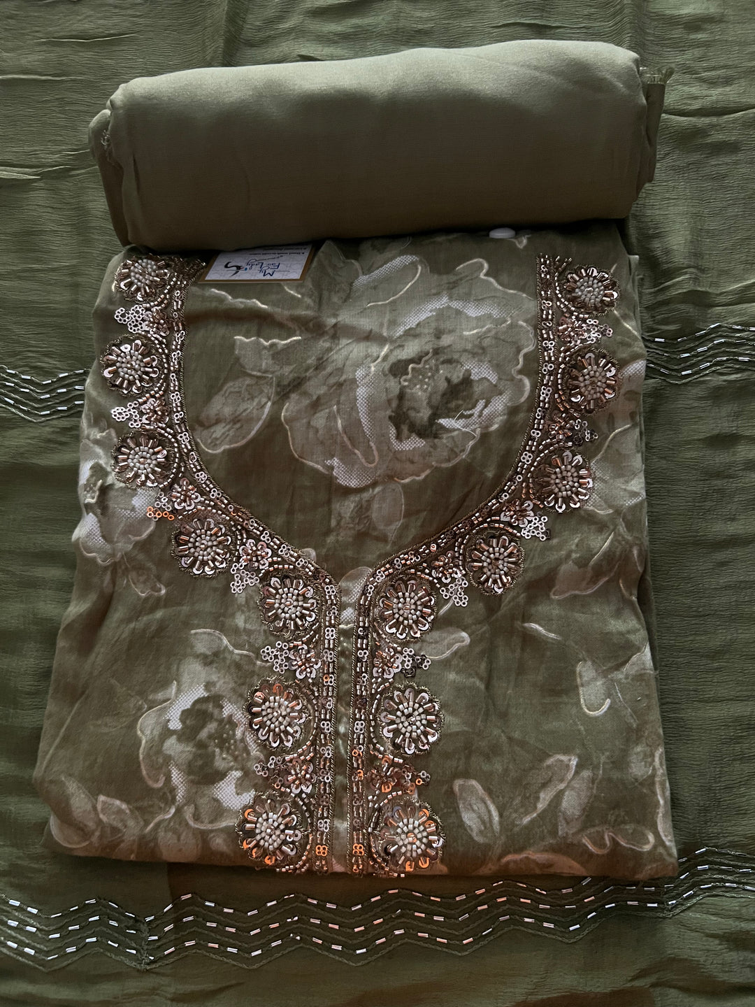 DESIGNER UNSTITCHED COTTON DRESS MATERIAL - BTB05