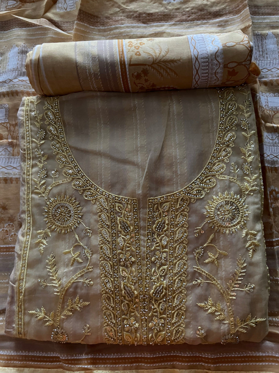 DESIGNER UNSTITCHED COTTON DRESS MATERIAL - BTB07