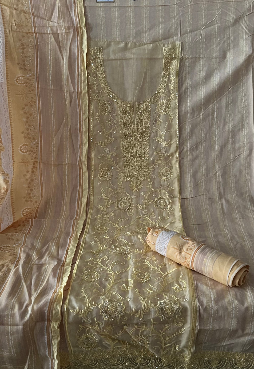 DESIGNER UNSTITCHED COTTON DRESS MATERIAL - BTB07