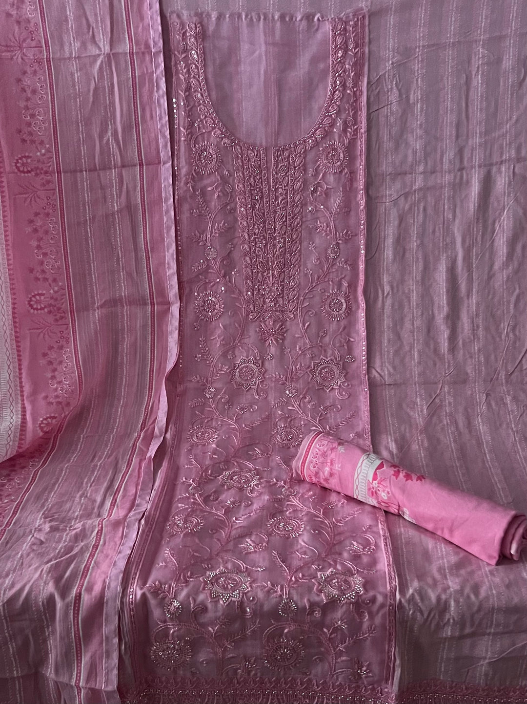 DESIGNER UNSTITCHED COTTON DRESS MATERIAL - BTB07