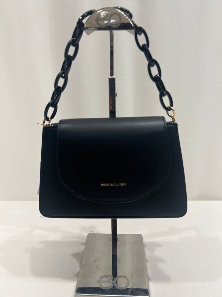 PARIS & CLASSIC HAND BAG FOR WOMEN`S (BLACK COLOR) P1170/