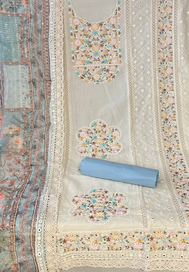 DESIGNER UNSTITCHED DRESS MATERIAL - MAMT08