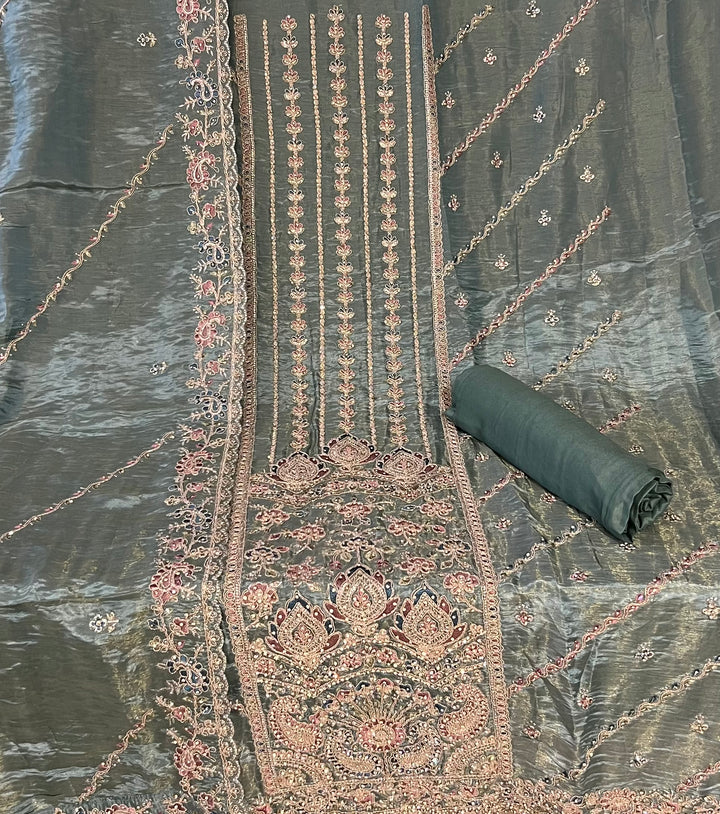 DESIGNER UNSTITCHED DRESS MATERIAL - BTMF07