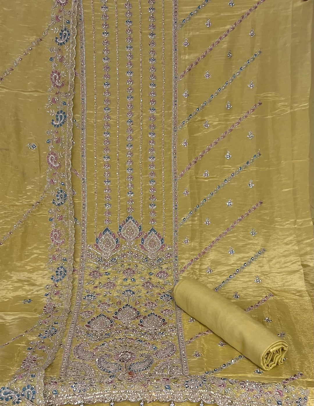 DESIGNER UNSTITCHED DRESS MATERIAL - BTMF07