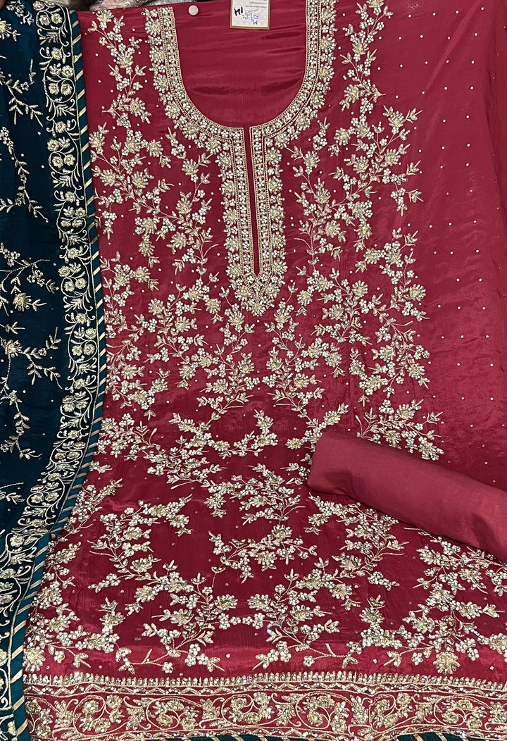 DESIGNER UNSTITCHED DRESS MATERIAL - BTMF14