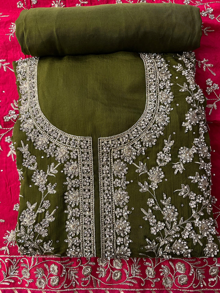 DESIGNER UNSTITCHED DRESS MATERIAL - BTMF14