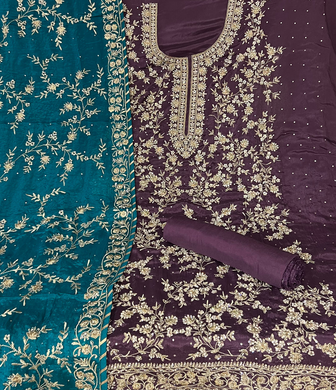 DESIGNER UNSTITCHED DRESS MATERIAL - BTMF14