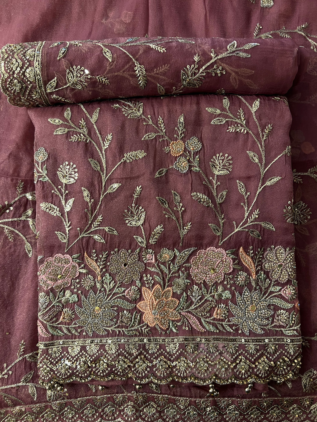 DESIGNER UNSTITCHED DRESS MATERIAL - BTMF27