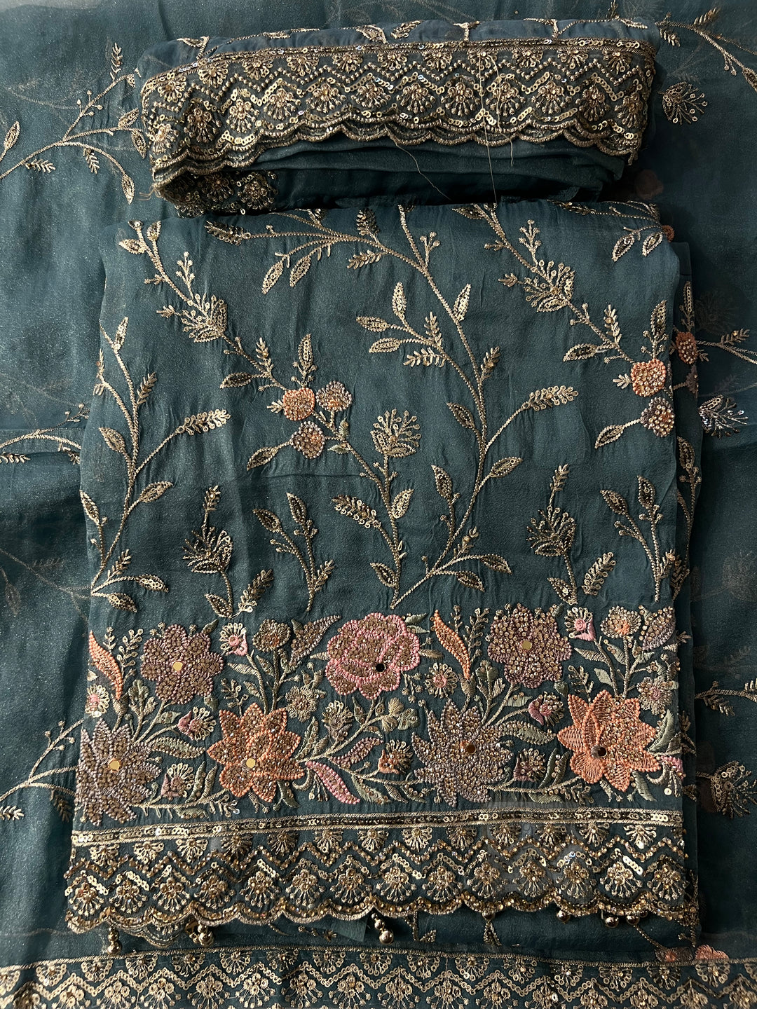 DESIGNER UNSTITCHED DRESS MATERIAL - BTMF27