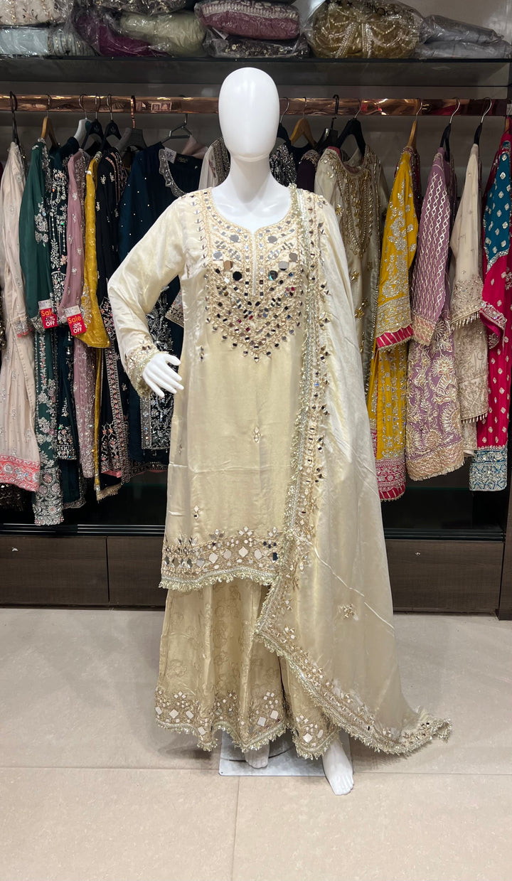 WORK DESIGNER MIRROR WORK SUIT - IKFD02