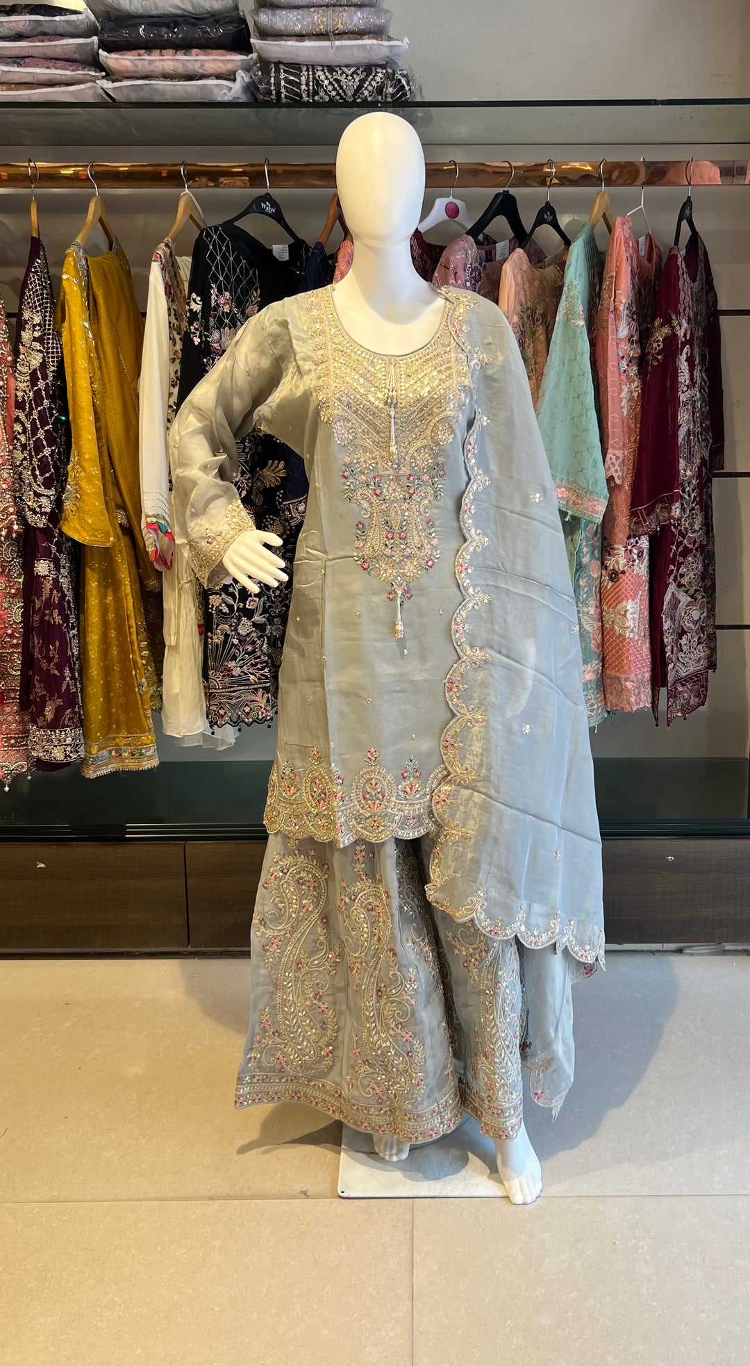QAMAR ELITE FESTIVE DESIGNER ETHNIC SUIT - IKIK012