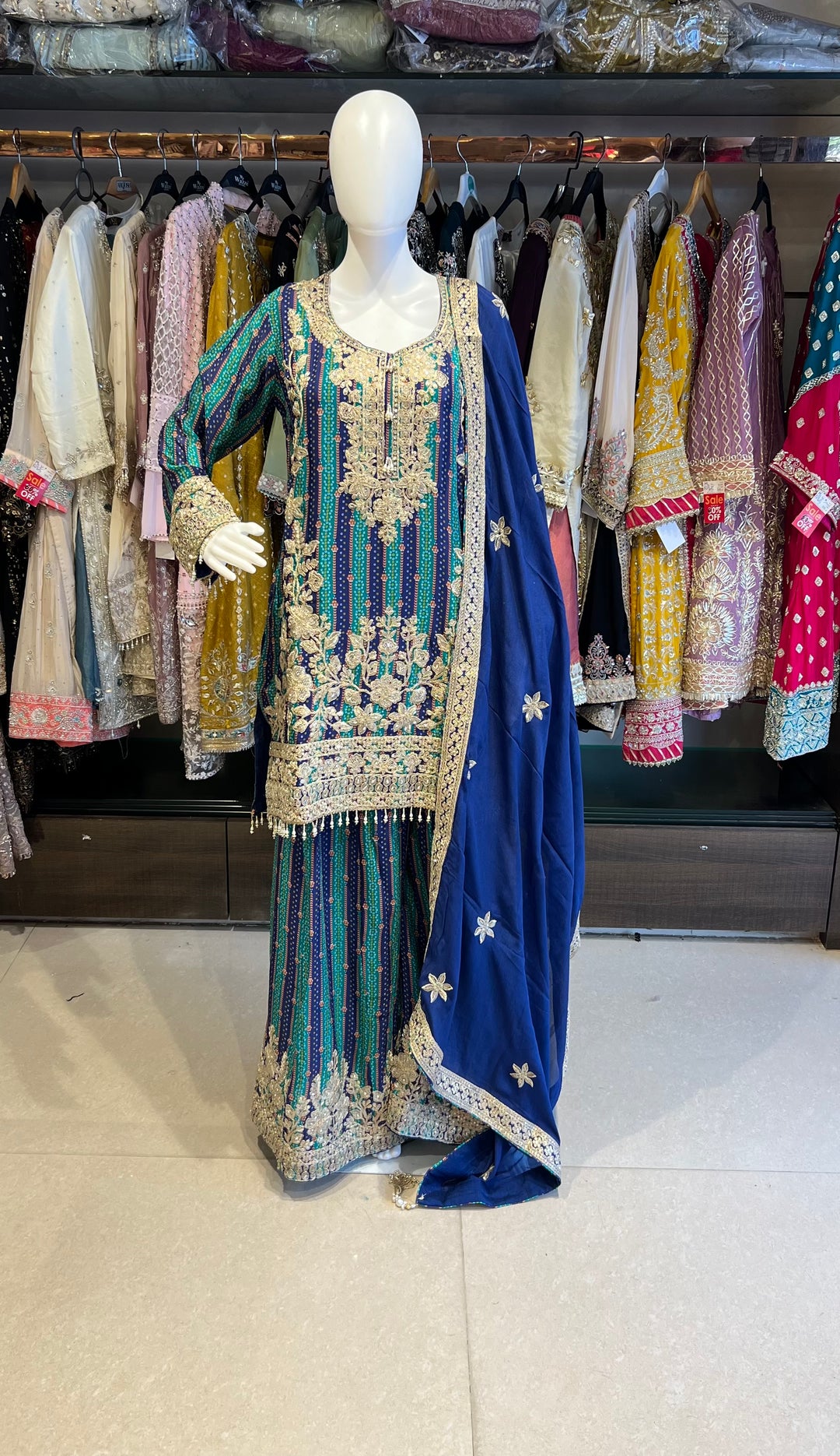 WORK DESIGNER BANDNI SUIT - IKFD05