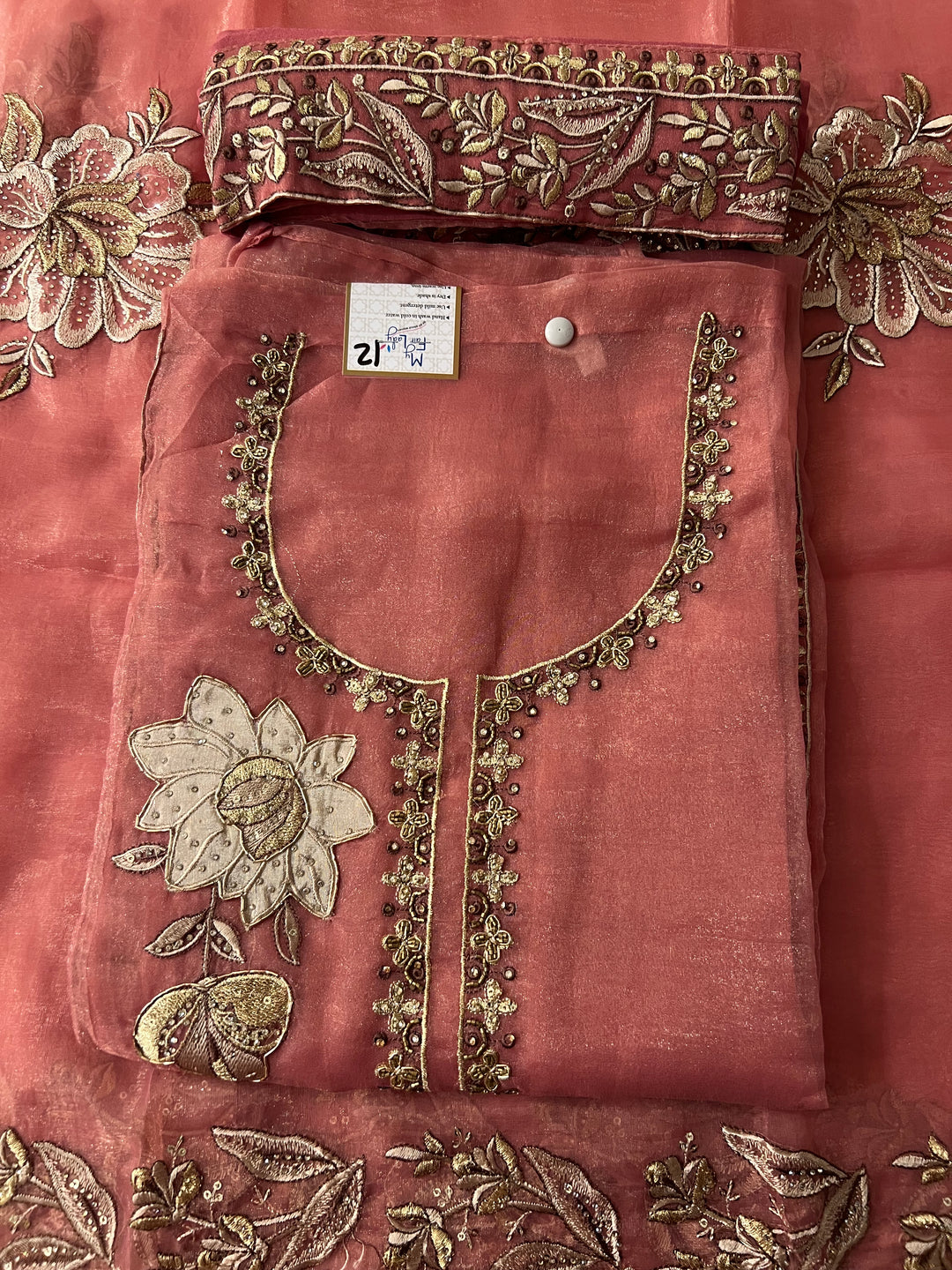 DESIGNER UNSTITCHED DRESS MATERIAL - BTMF12