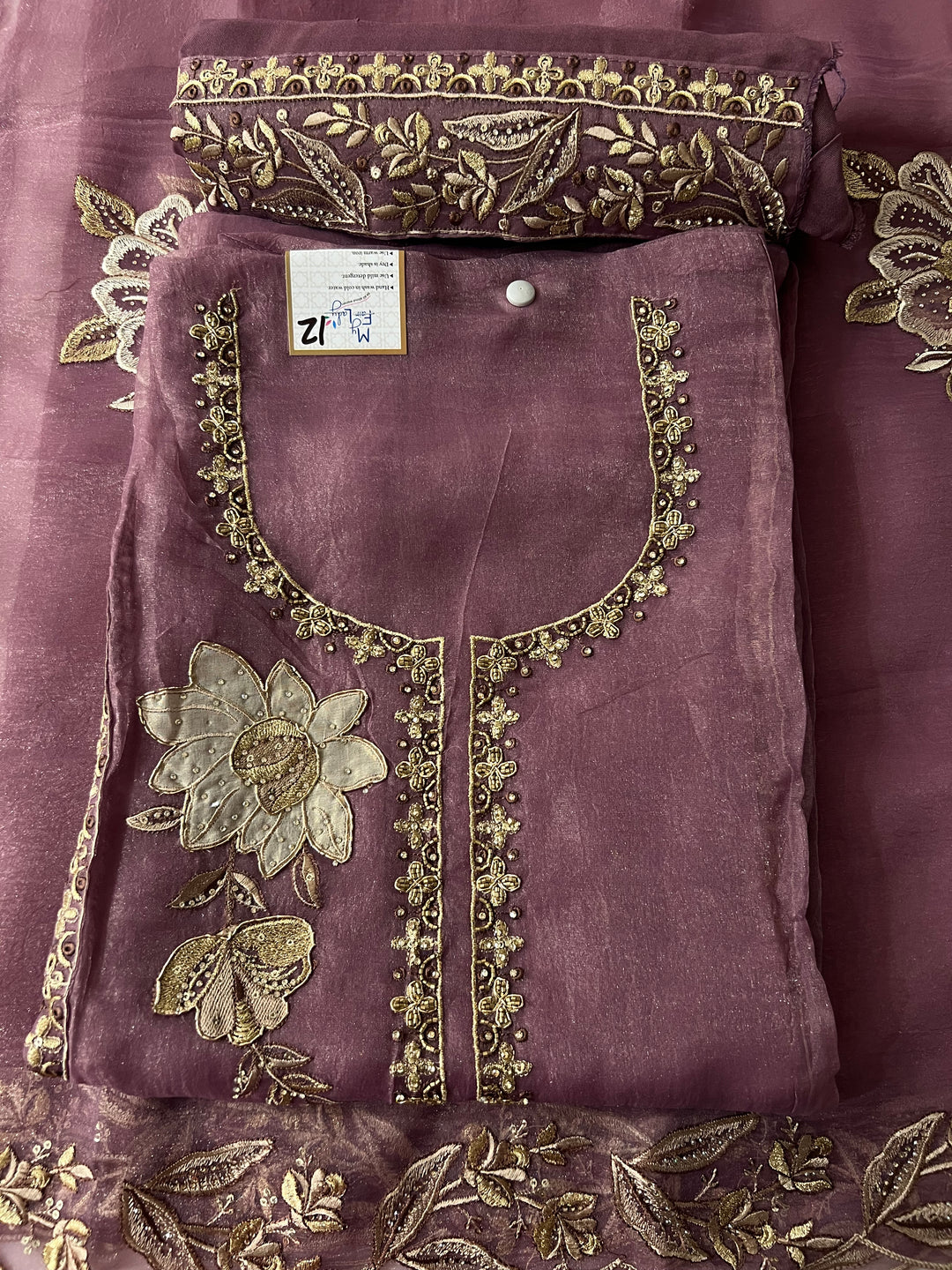 DESIGNER UNSTITCHED DRESS MATERIAL - BTMF12