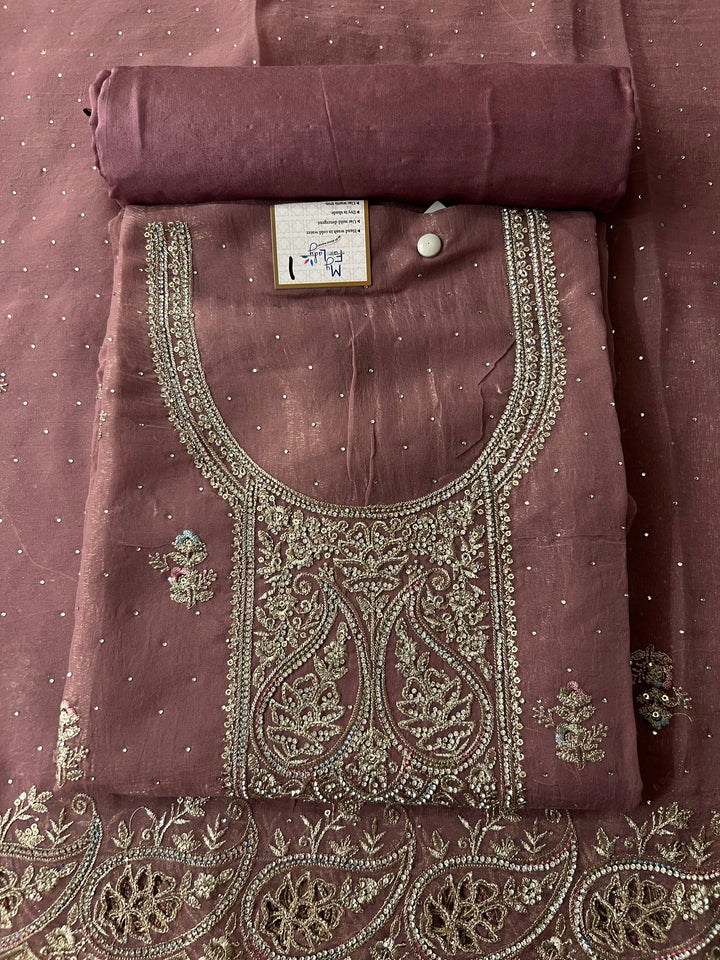 DESIGNER UNSTITCHED DRESS MATERIAL - BTMF01
