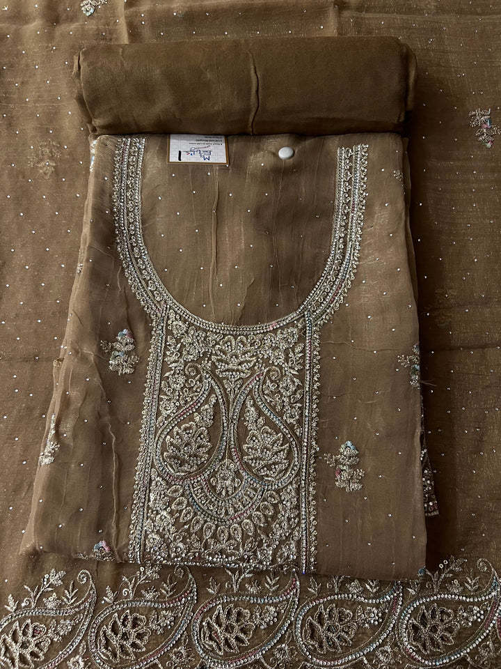DESIGNER UNSTITCHED DRESS MATERIAL - BTMF01