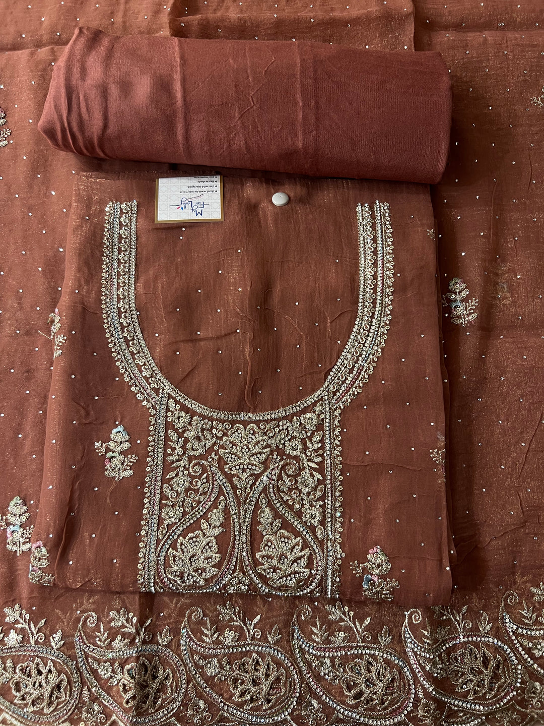 DESIGNER UNSTITCHED DRESS MATERIAL - BTMF01