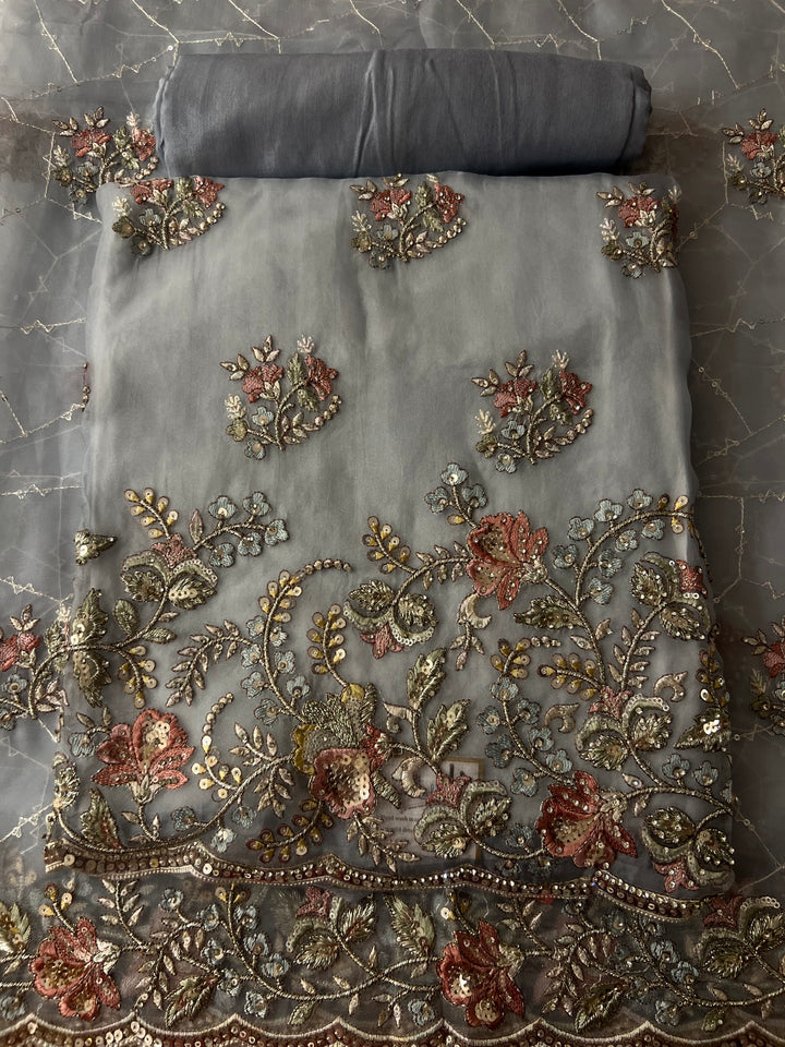 DESIGNER UNSTITCHED DRESS MATERIAL - BTMF04