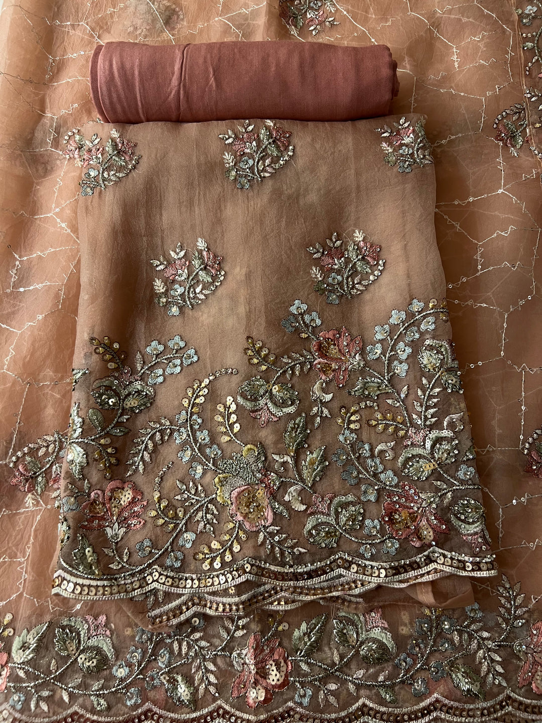 DESIGNER UNSTITCHED DRESS MATERIAL - BTMF04