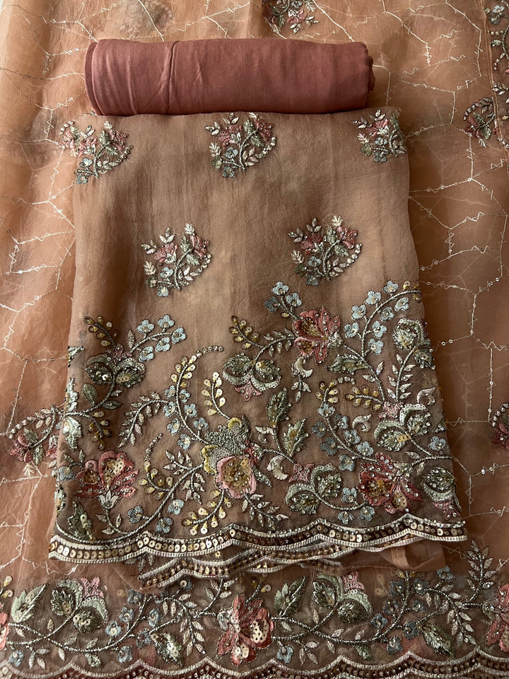 DESIGNER UNSTITCHED DRESS MATERIAL - BTMF04
