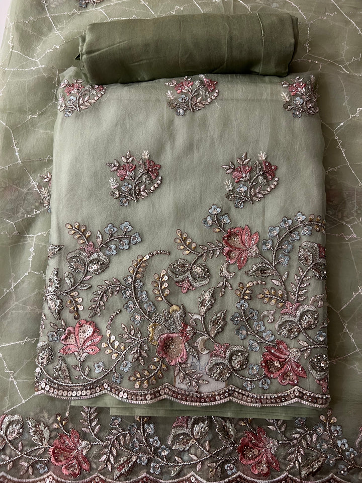 DESIGNER UNSTITCHED DRESS MATERIAL - BTMF04