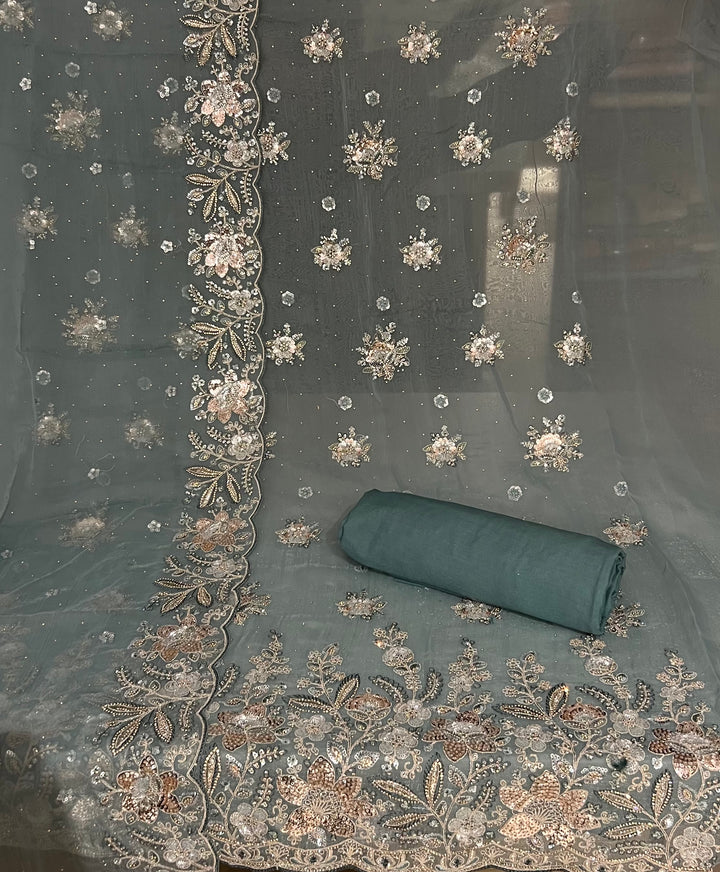 DESIGNER UNSTITCHED DRESS MATERIAL - BTMG03