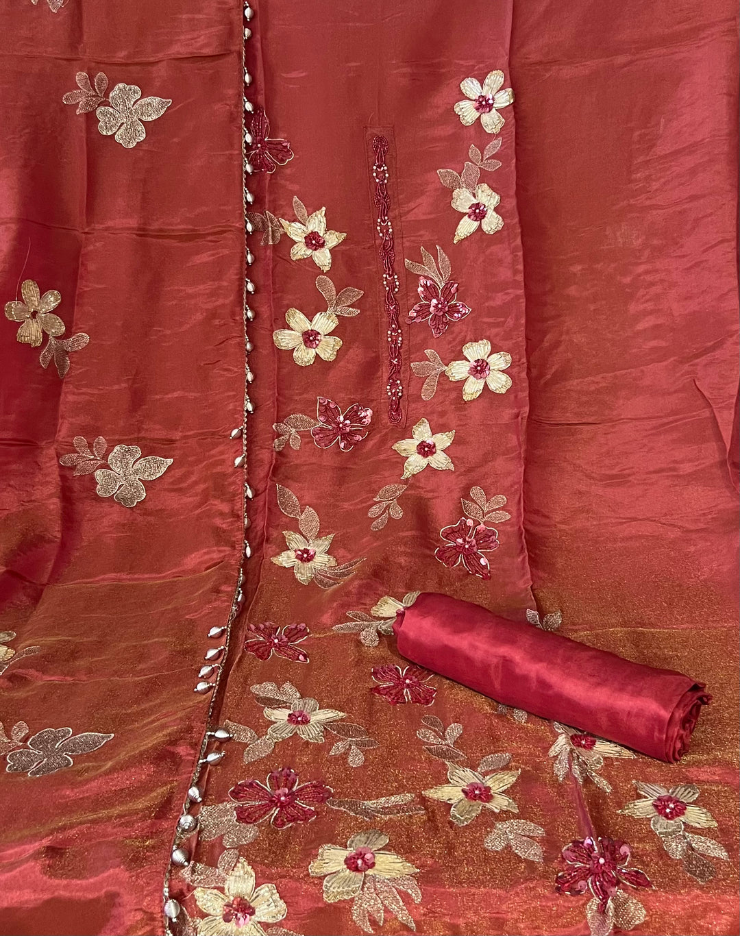 KUSHI DESIGNER UNSTITCHED DRESS MATERIAL - MAMT01