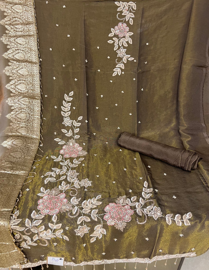 KUSHI DESIGNER UNSTITCHED DRESS MATERIAL-MAMT02