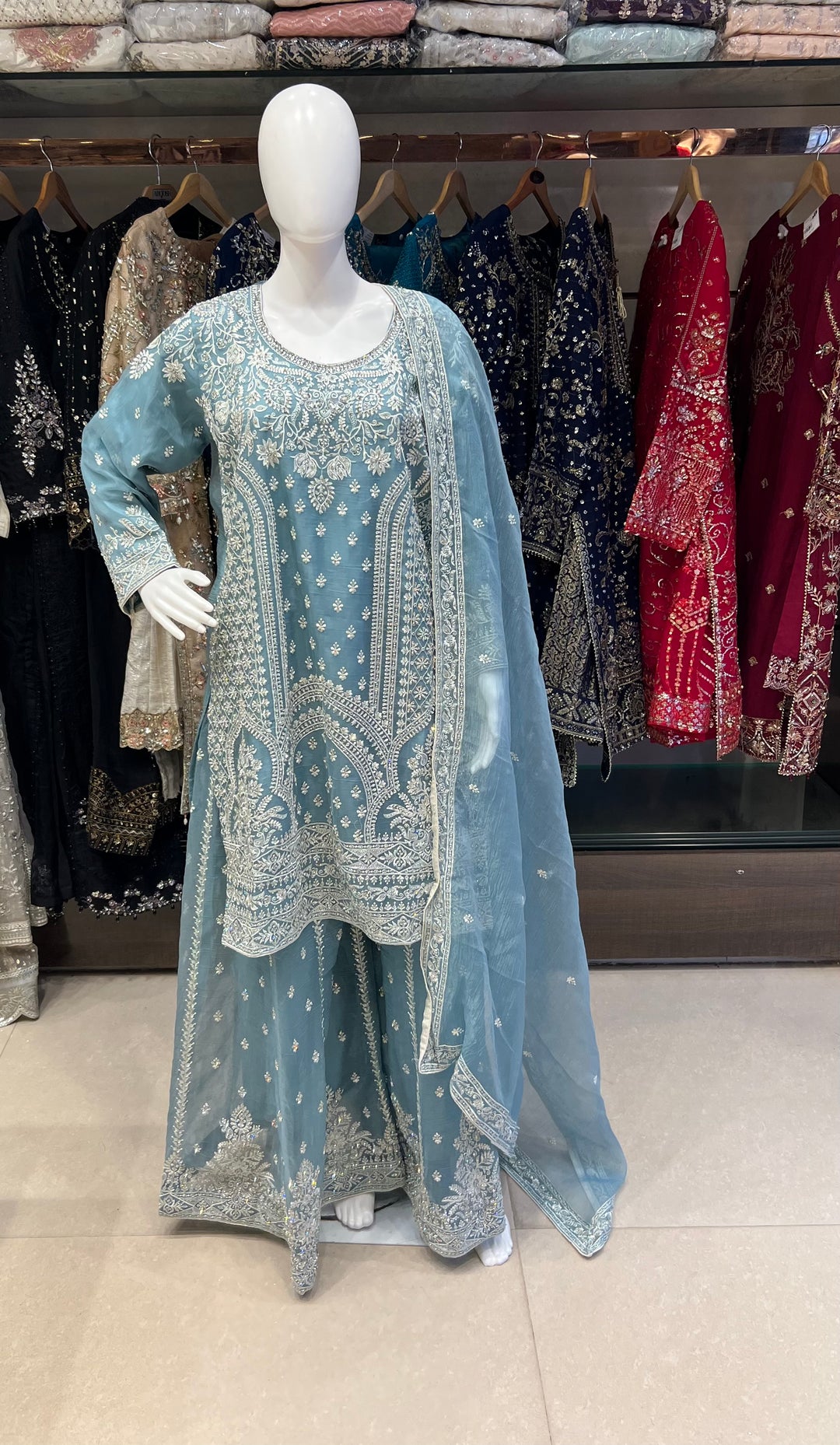 STONE WORK DESIGNER SUIT - MZEJ02